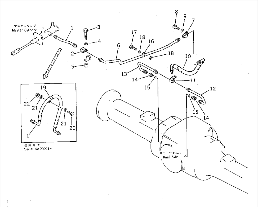 BRAKE OIL PIPING (REAR)