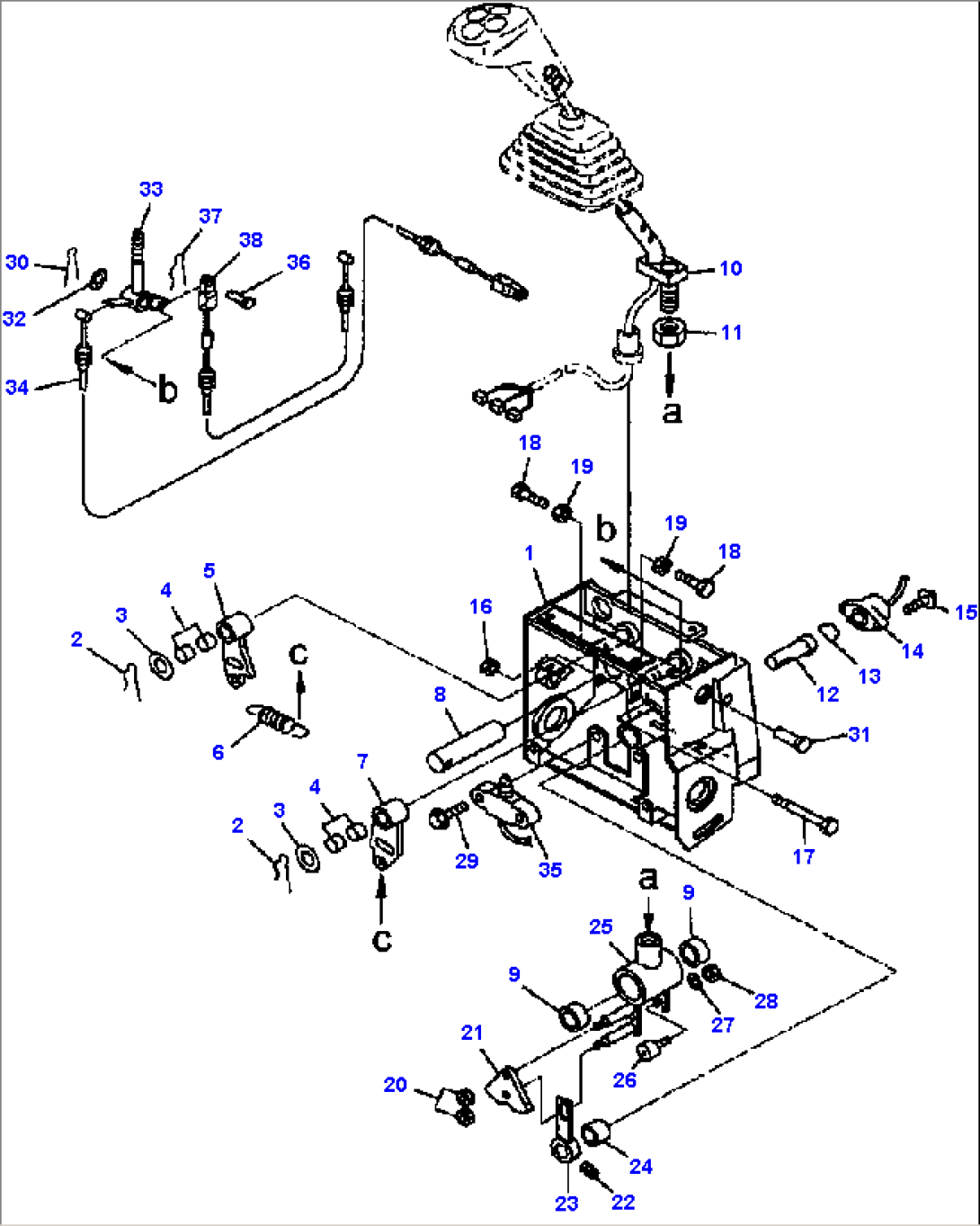 K4200-07A5 JOYSTICK STEERING CONTROLS HANDLE MOUNTING AND RELATED PARTS