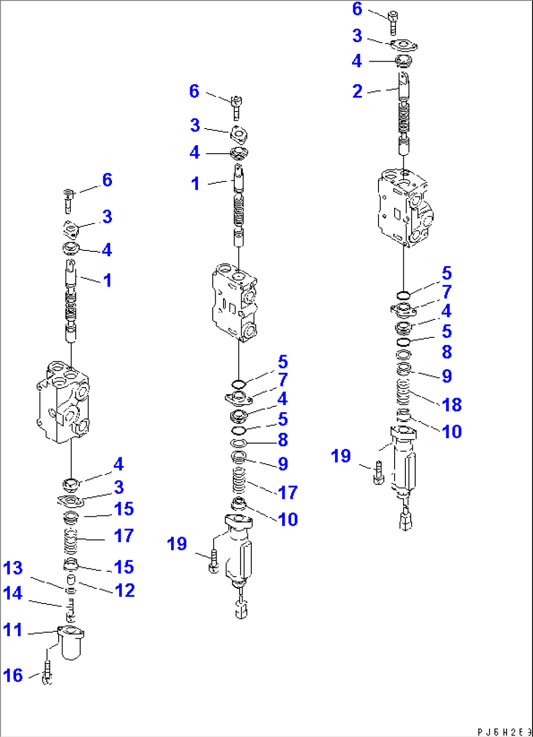 CONTROL VALVE (3-SPOOL) (2/4)