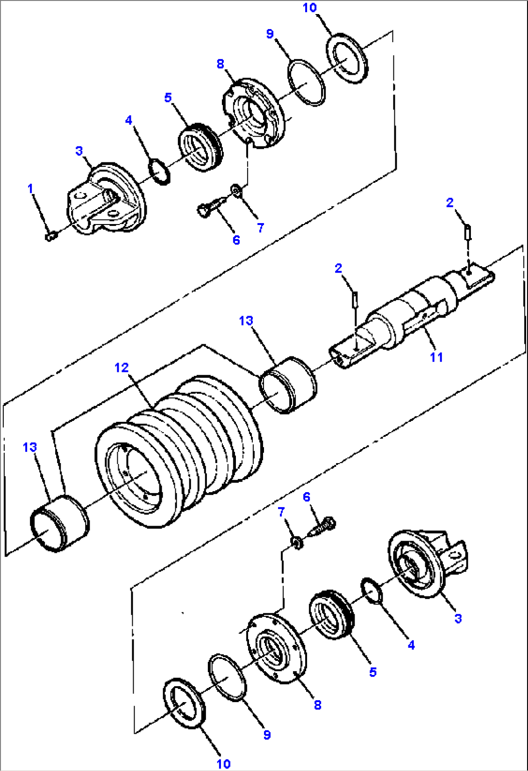 DOUBLE FLANGE TRACK ROLLER