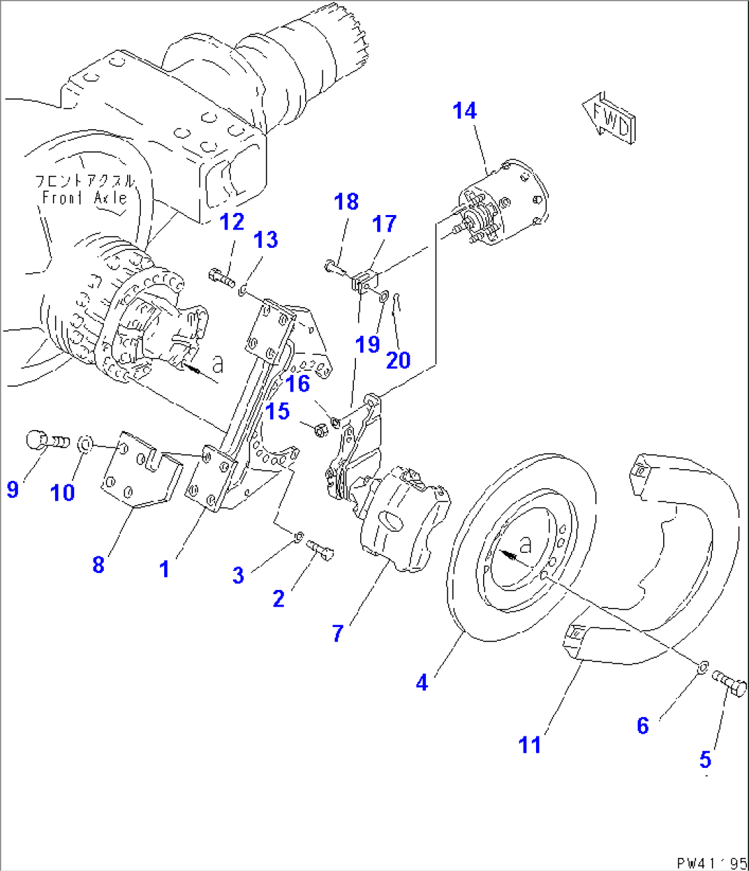 PARKING BRAKE MOUNTING