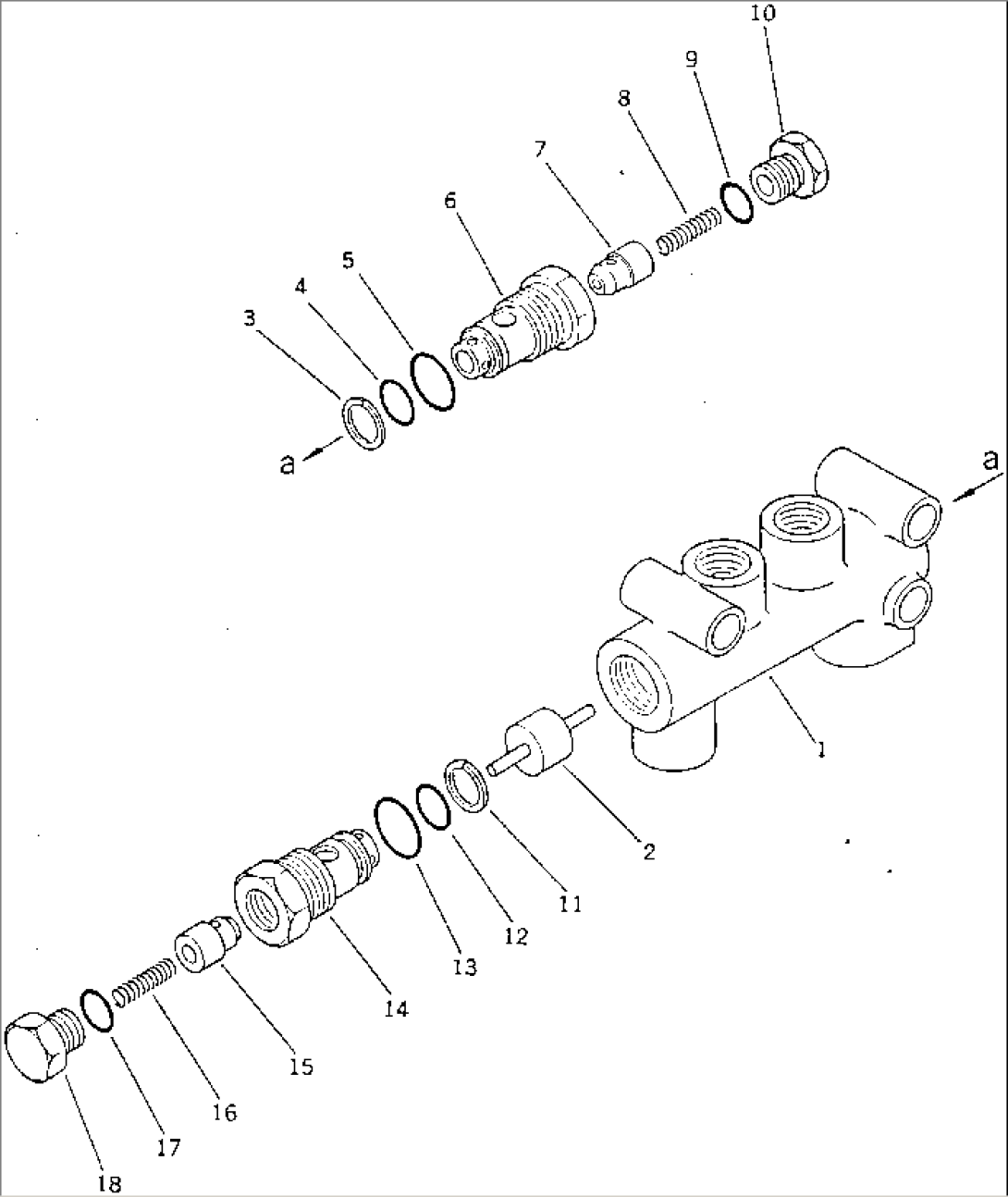 PILOT CHECK VALVE (FOR DRAWBAR SHIFT)(#50611-)