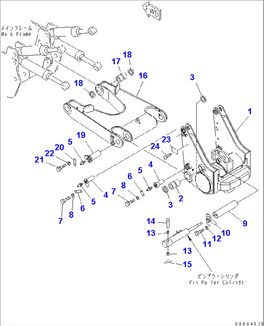 RIPPER (BEAM AND ARM) (FOR REMOTE RIPPER GREASE)(#30001-30134)