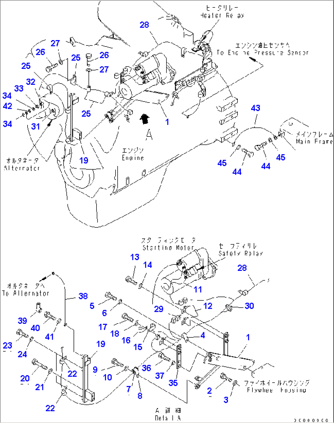 ENGINE WIRING (R.H. AND EARTH)