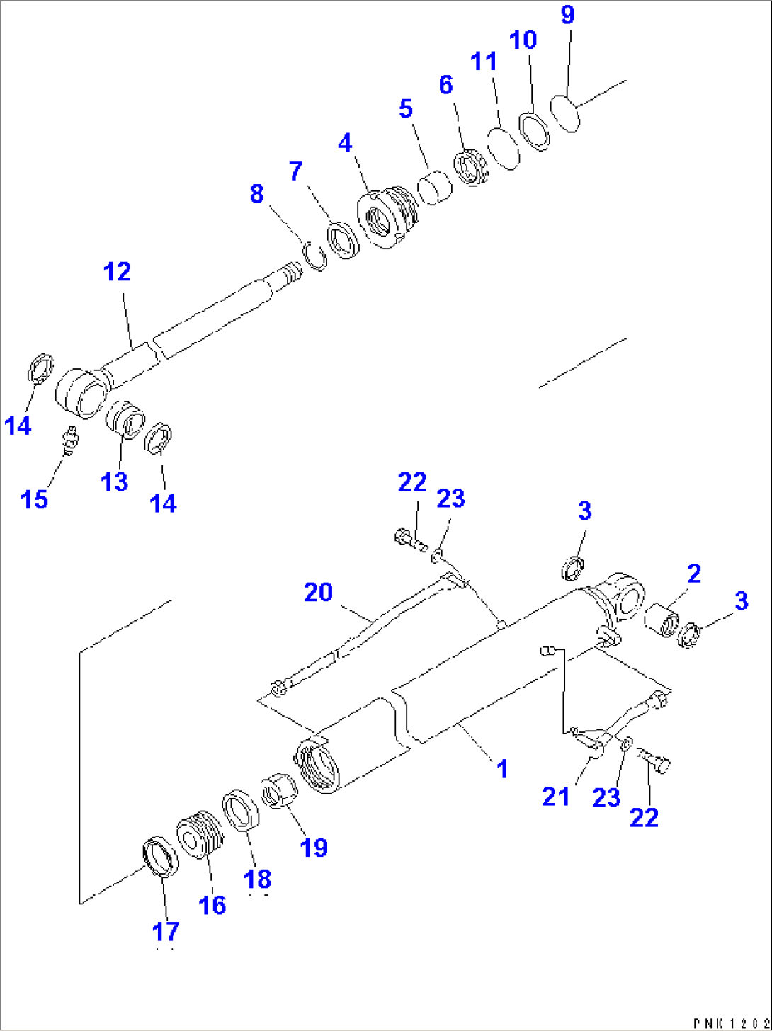BUCKET CYLINDER (INNER PARTS)(#52374-)