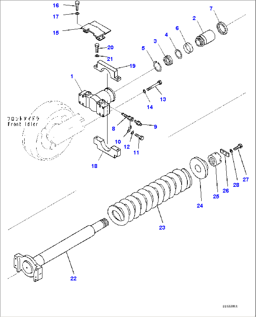 Track Frame, Idler Cushion, L.H. (#70001-)