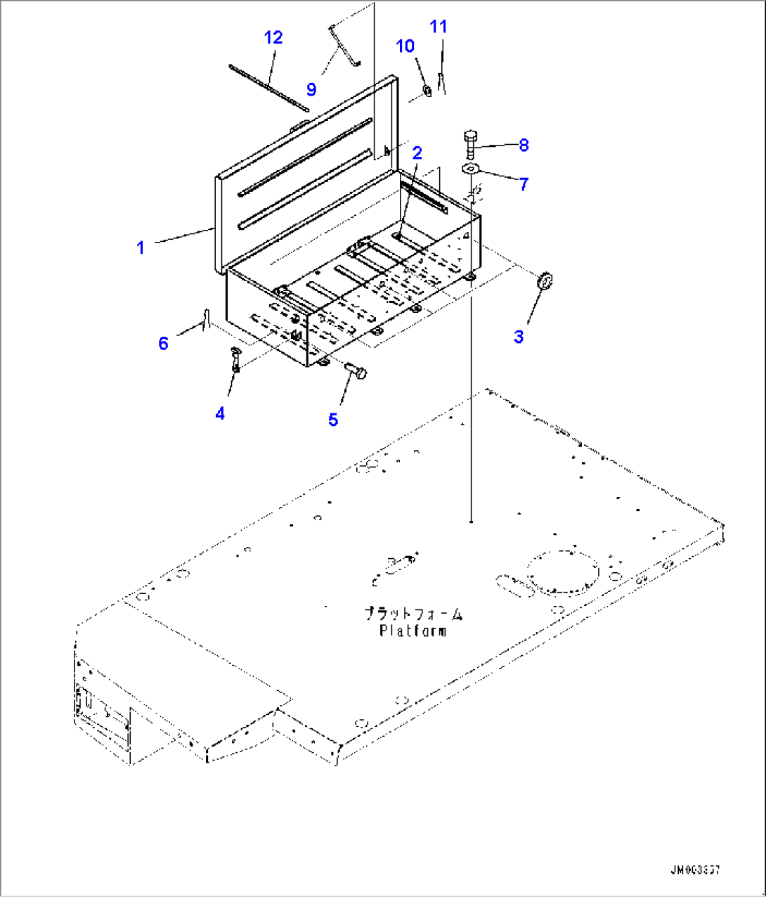 Platform R.H., Battery Box (#80229-)