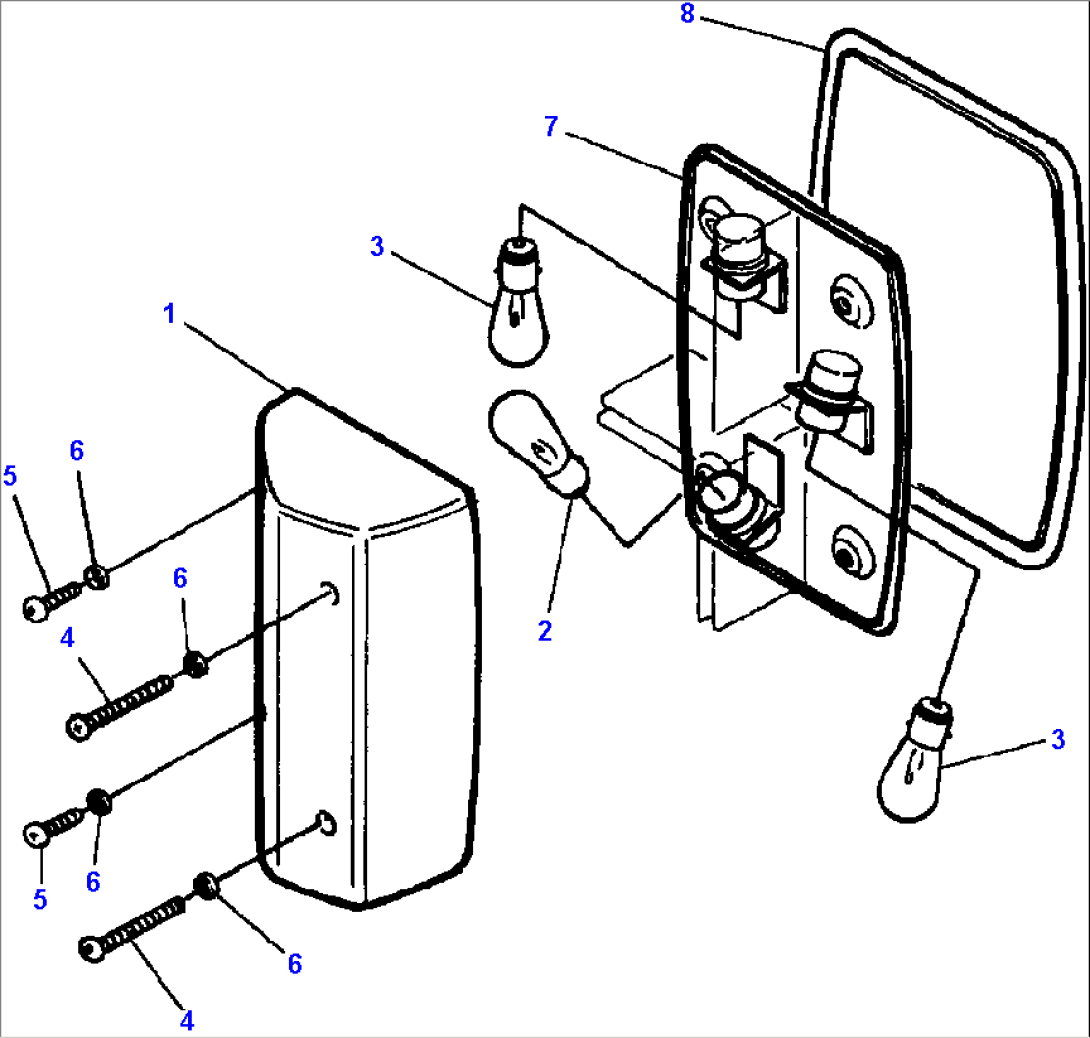 FIG NO. 1501B L.H. TURN SIGNAL AND PARKING LIGHT