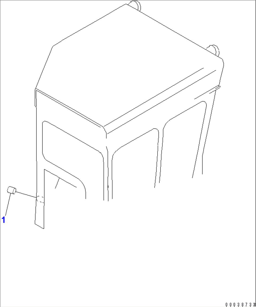 CAB (BLANK PARTS) (FOR 140 ENGINE)(#31587-)