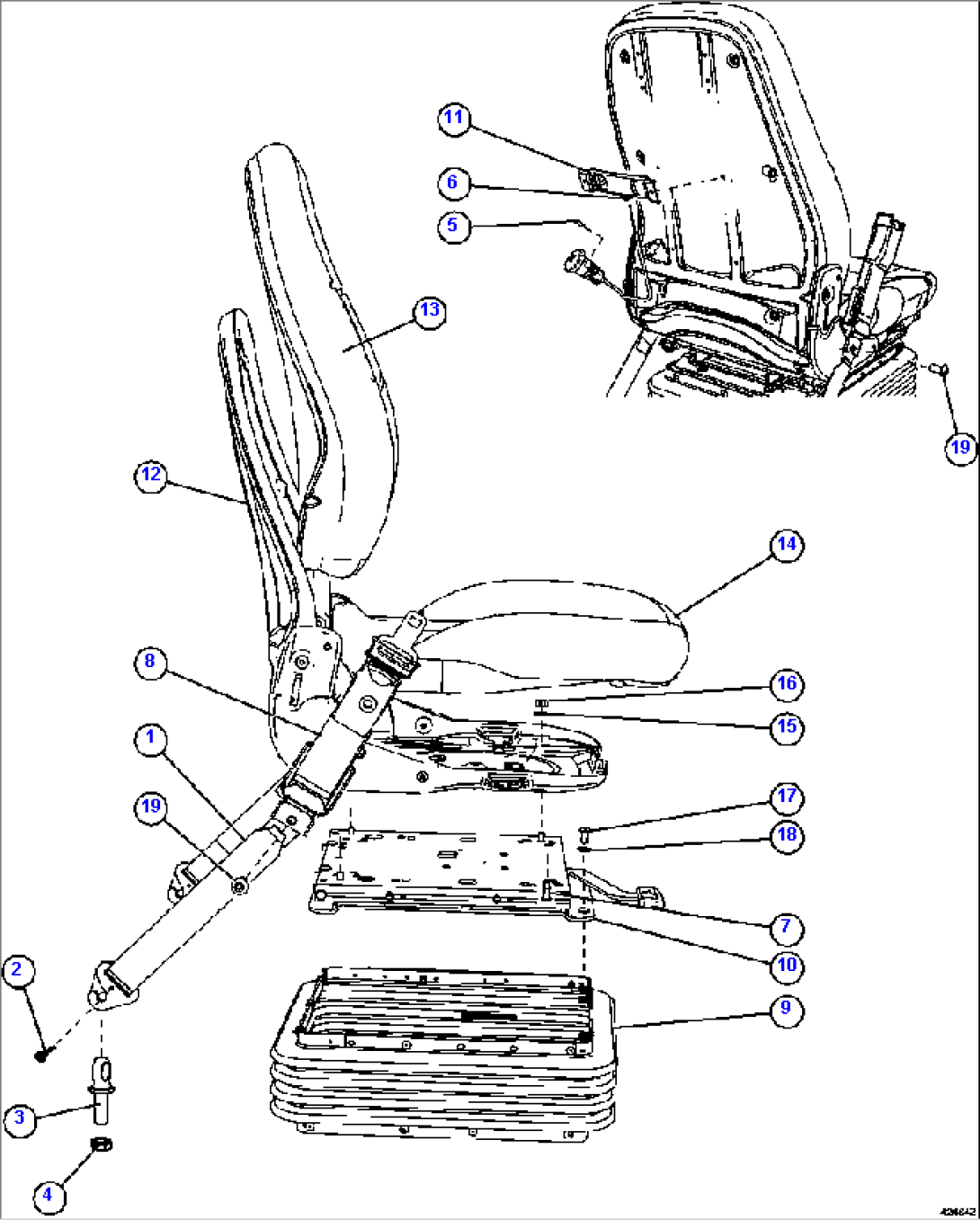 PASSENGER SEAT ASSEMBLY 1/2 58F-54-01600