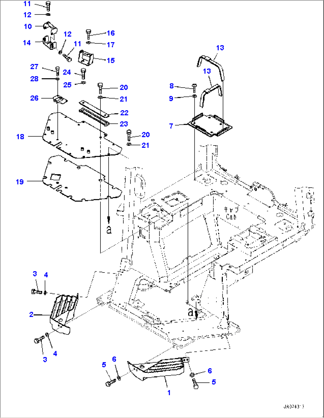 Cab Electrical Unit, Bracket (#31989-)