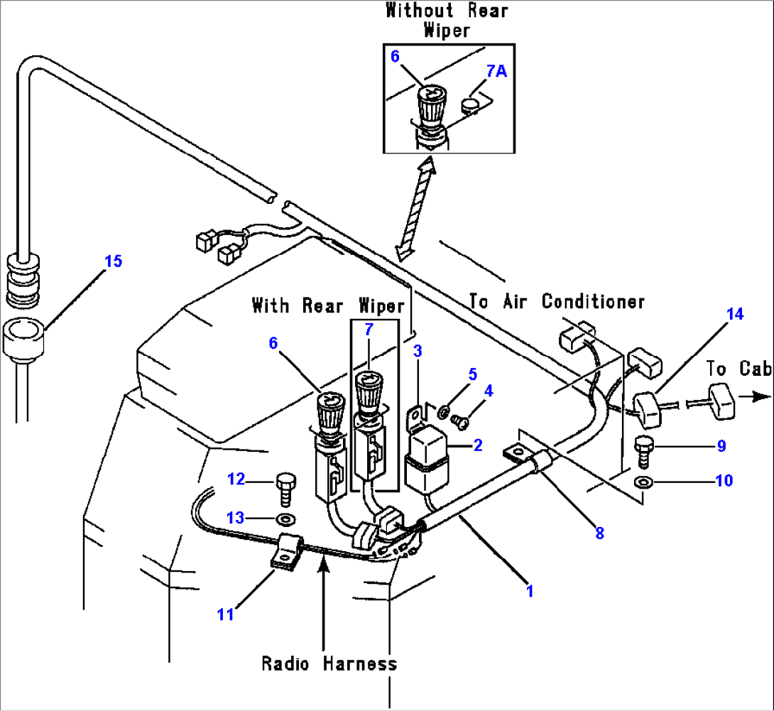 ELECTRICAL SYSTEM CONSOLE BOX, L.H. (WITH CAB)