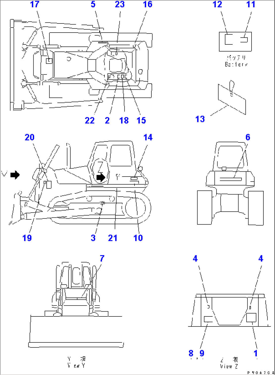 MARKS AND PLATES (ENGLISH) (NORTH AMERICA) (EXCEPT U.S.A.) (D65EX(#62967-65000)