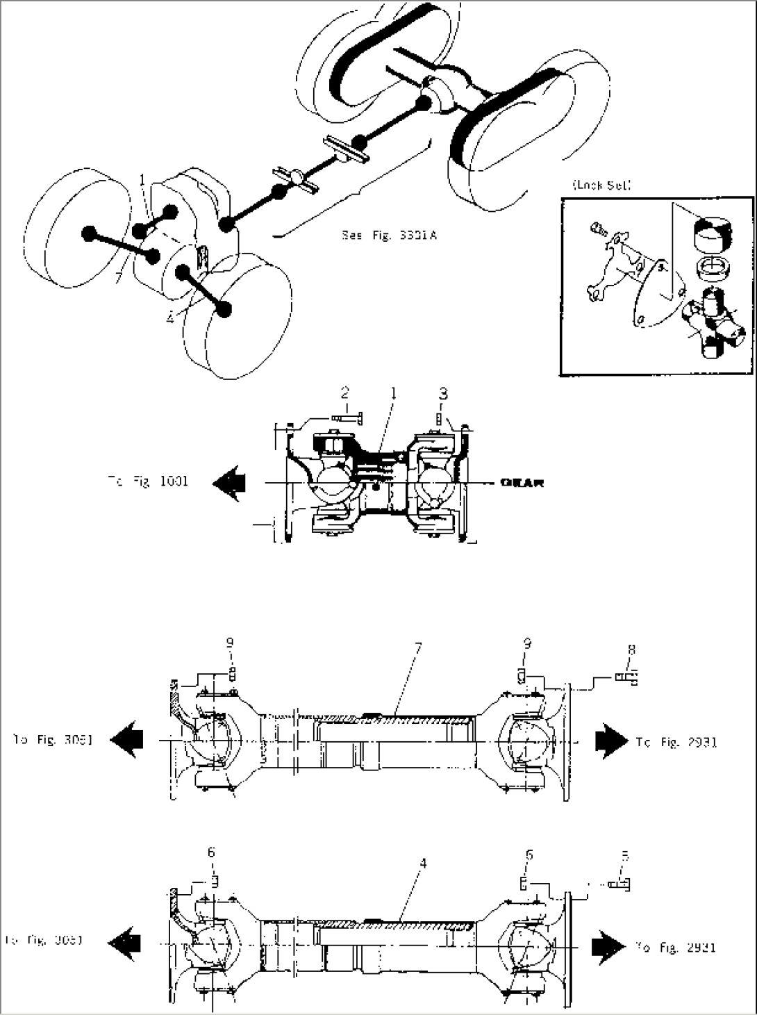 PROPELLER SHAFT¤ FRONT CHASSIS(#311001-)