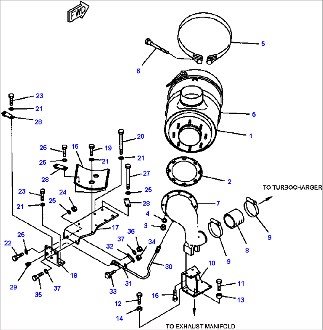 FIG. A1410-A3G1 AIR CLEANER MOUNTING
