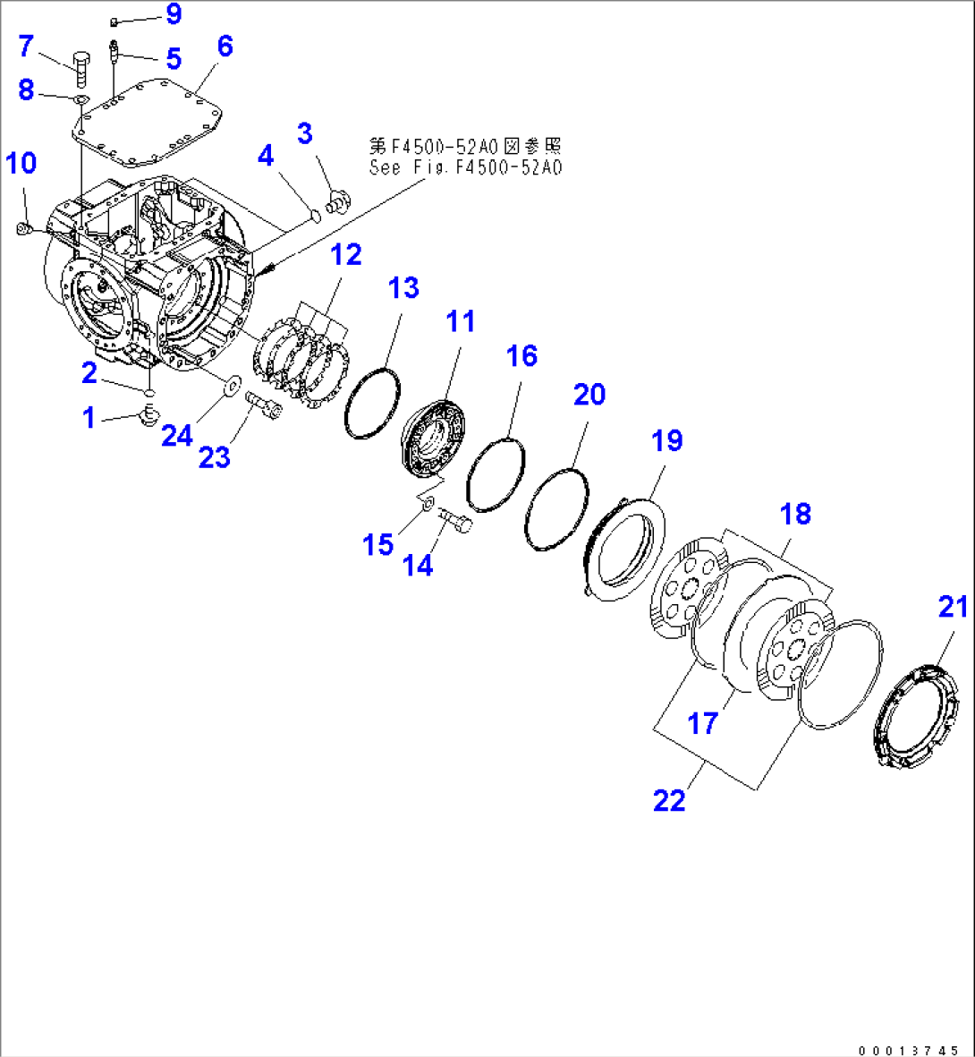 REAR AXLE (COVER AND BRAKE)(#65001-75815)