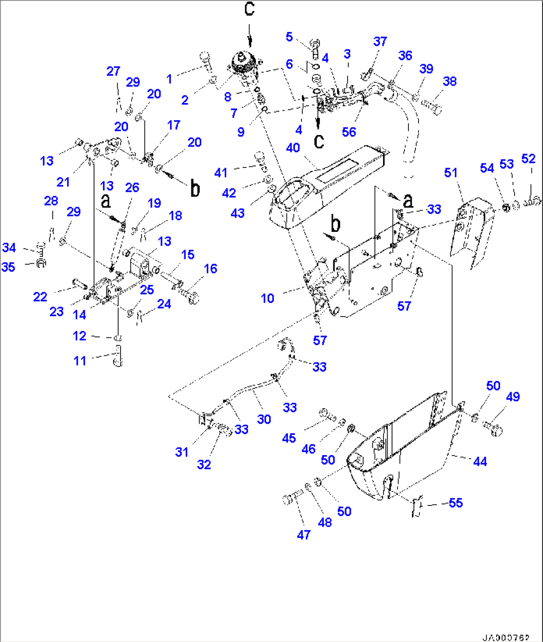Floor Frame, Console Box, L.H. (#15001-16168)