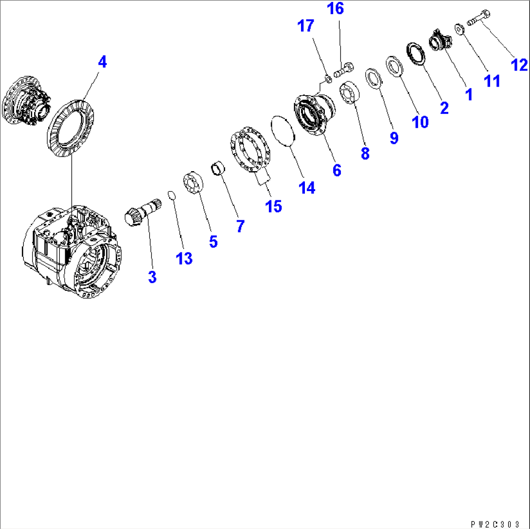 FRONT AXLE (DIFFERENTIAL¤ 1/2)