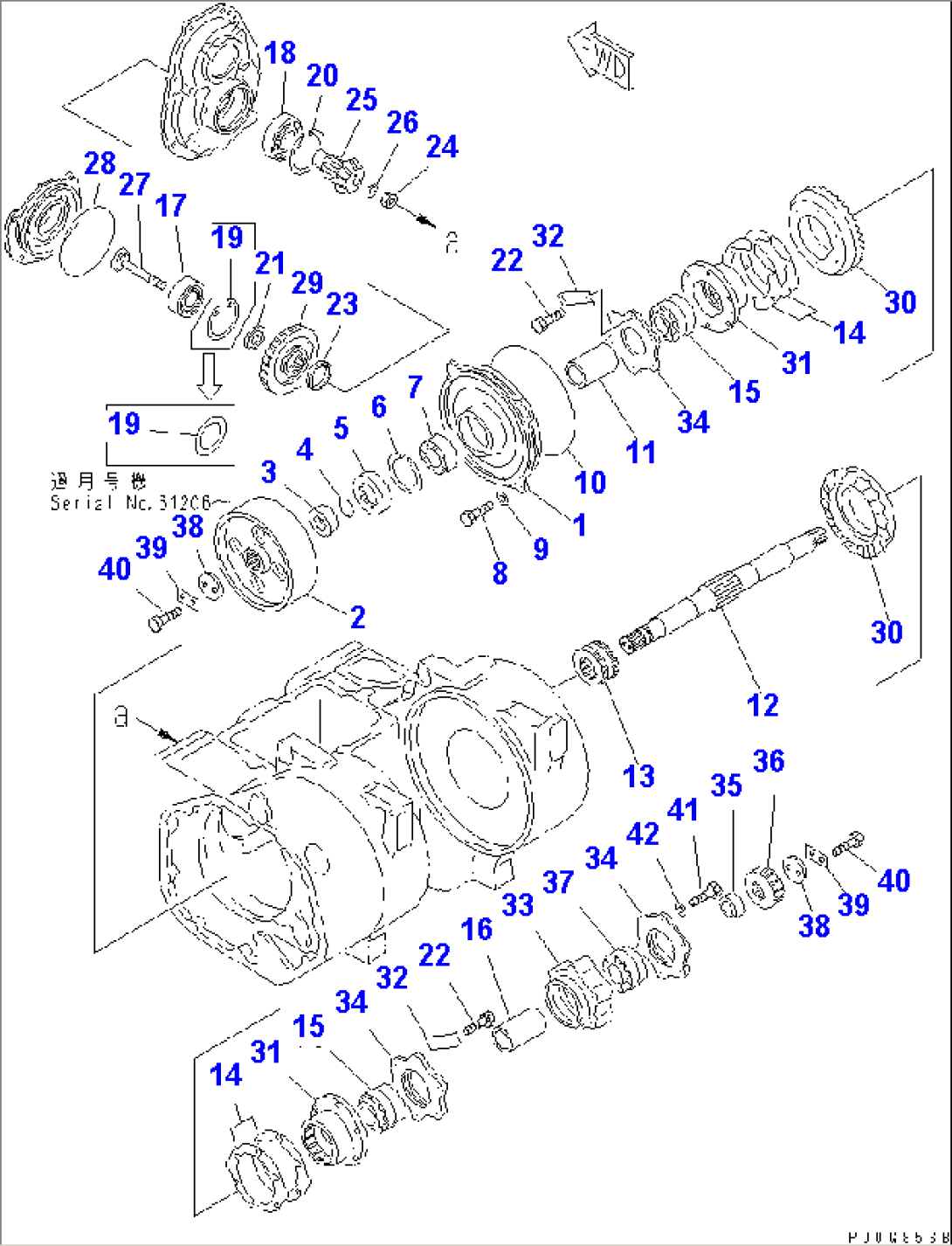 TOWING WINCH (BRAKE DRUM AND BEVEL GEAR)