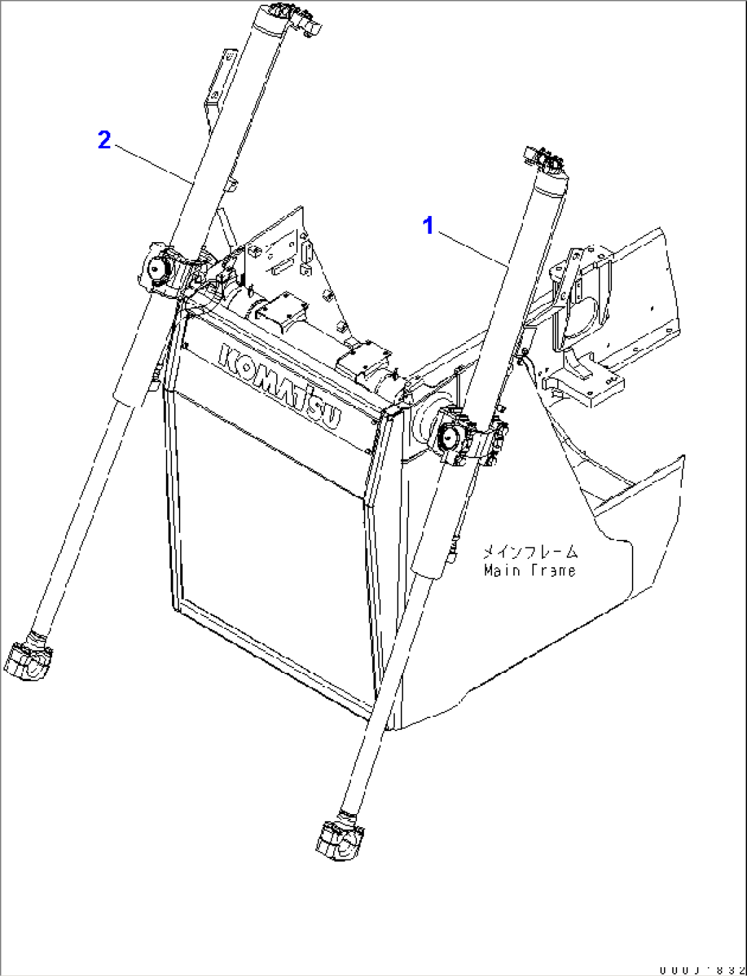 BLADE LIFT CYLINDER(#1201-)