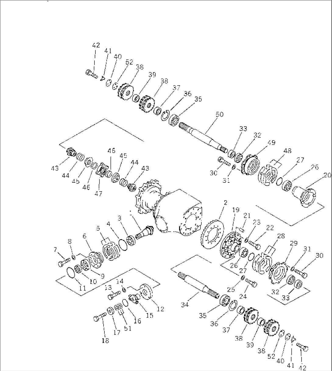 FINAL DRIVE GEAR (NO-SPIN DIFFERENTIAL TYPE)(#12893-)
