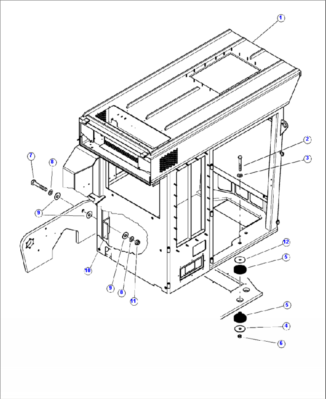 K0200-02A0 OPERATORS CAB MOUNTING