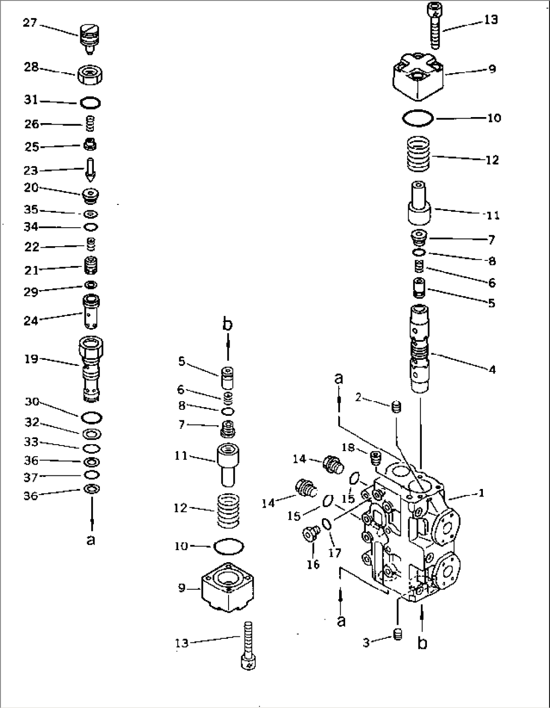 TRAVEL MOTOR BRAKE VALVE