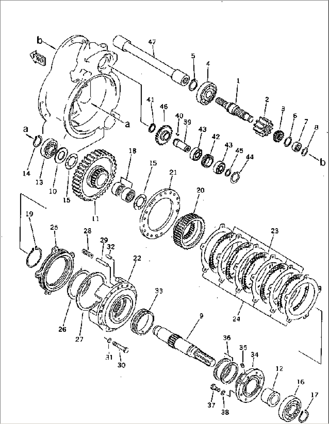 P.T.O. SHAFT AND GEAR
