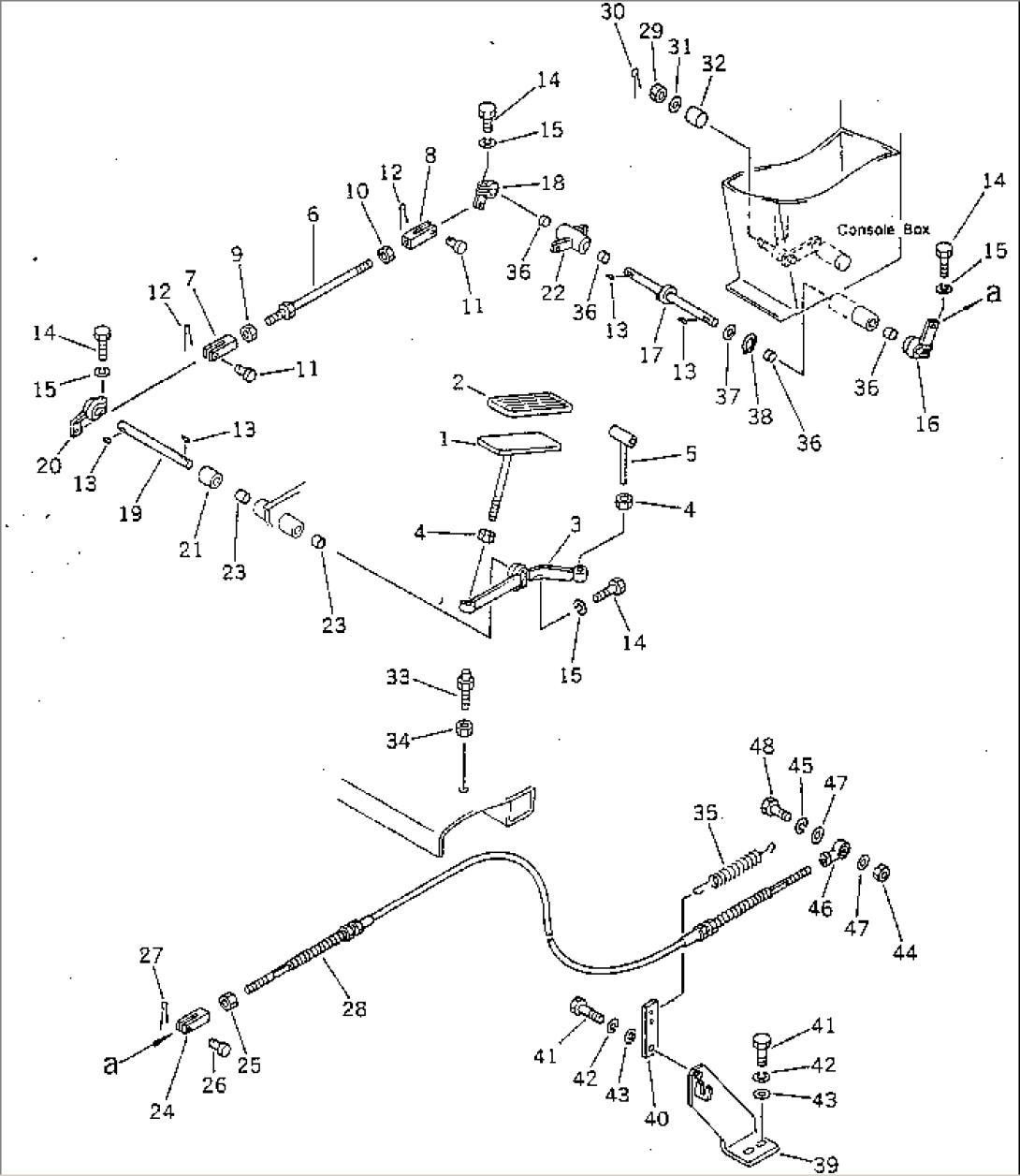 THROTTLE PEDAL LINKAGE