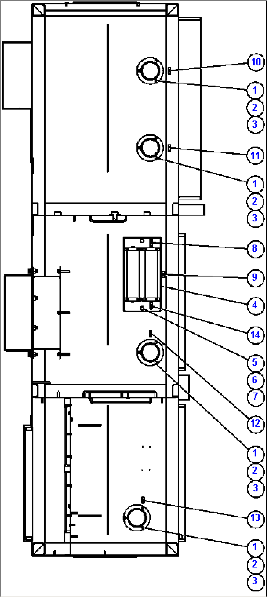 CONTROL CABINET - UNDER TOP COVER