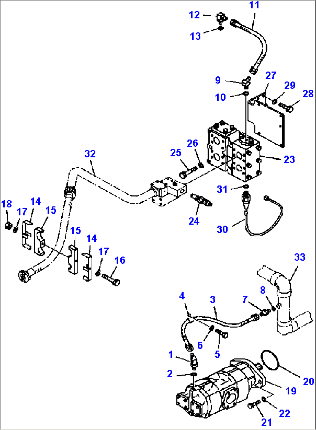 H4420-03A0 GROUND DRIVEN STEERING PIPING (3/3)