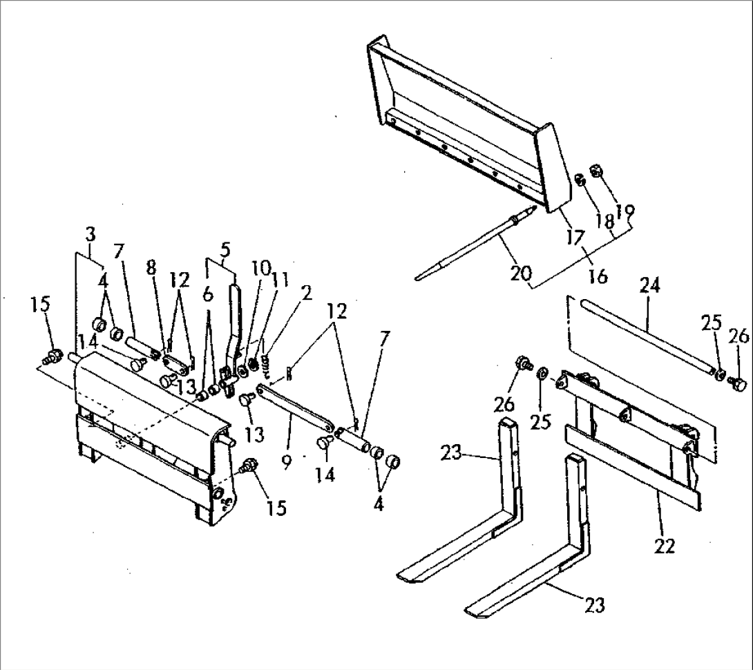 ATTACHMENT (HOLDER¤UTILITY FORK AND LUMBER FORK)
