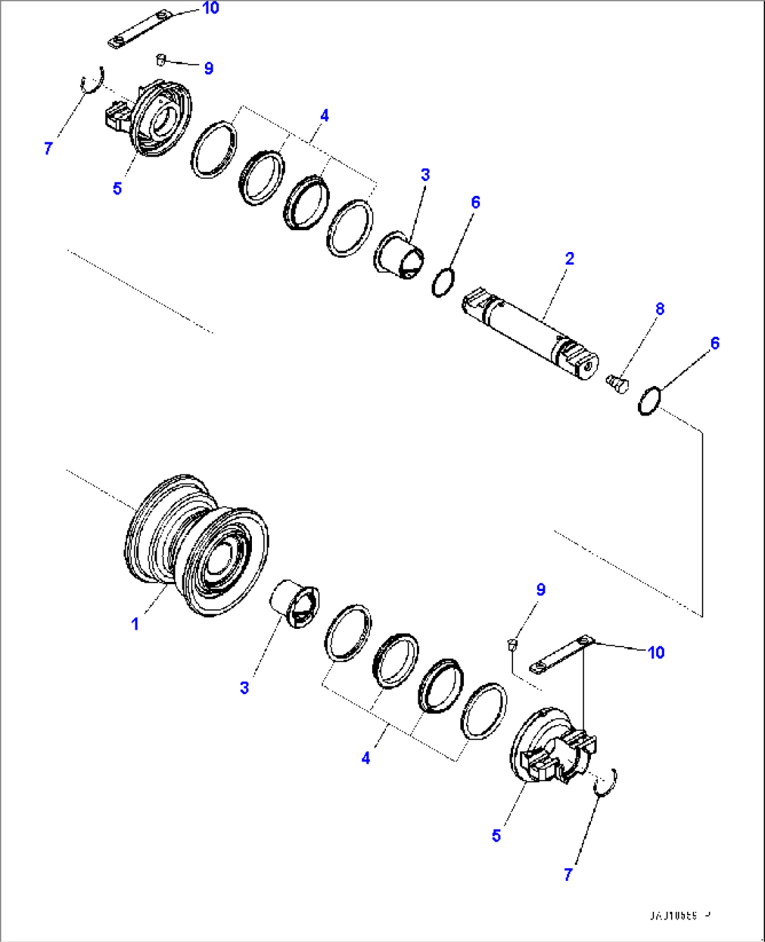 Track Roller, Single Flange (#85001-)