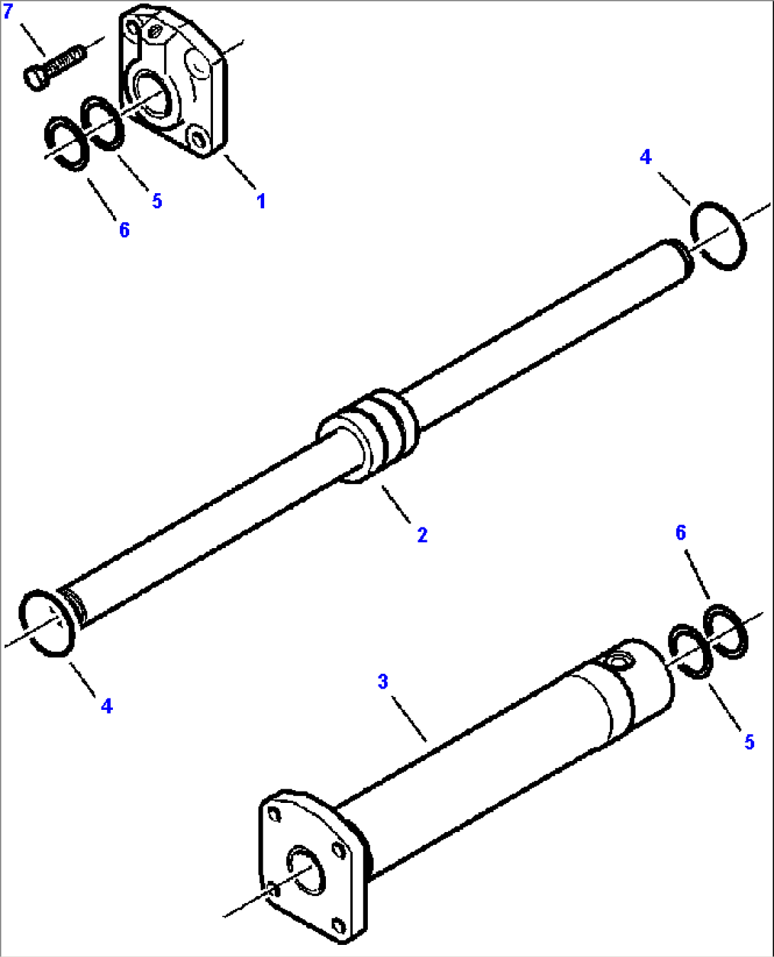 F3303-01A0 FRONT AXLE STEERING CYLINDER