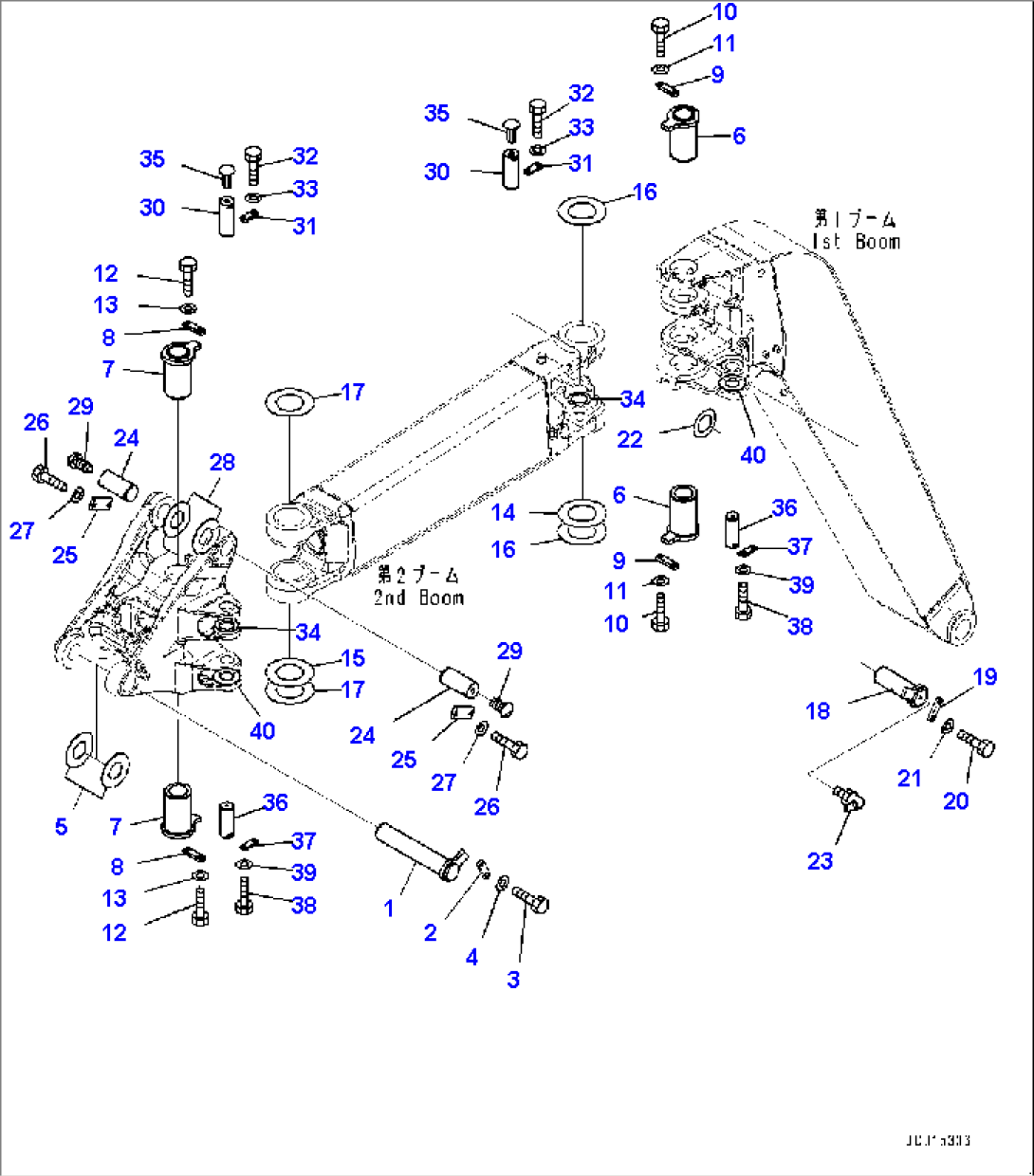 Offset Boom, Pin (#15001-)