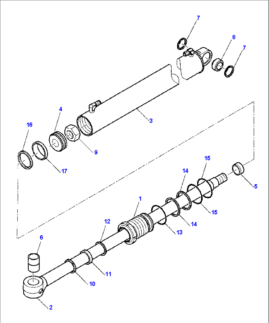 ARM CYLINDER (FOR SIDE DIGGING BOOM)