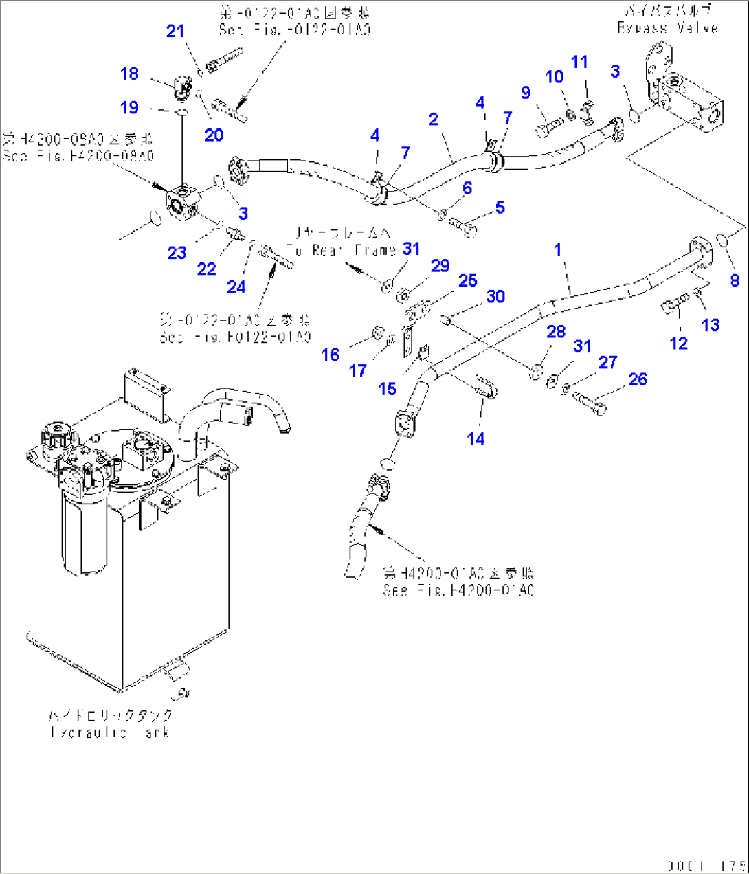 HYDRAULIC PIPING (RETURN LINE)