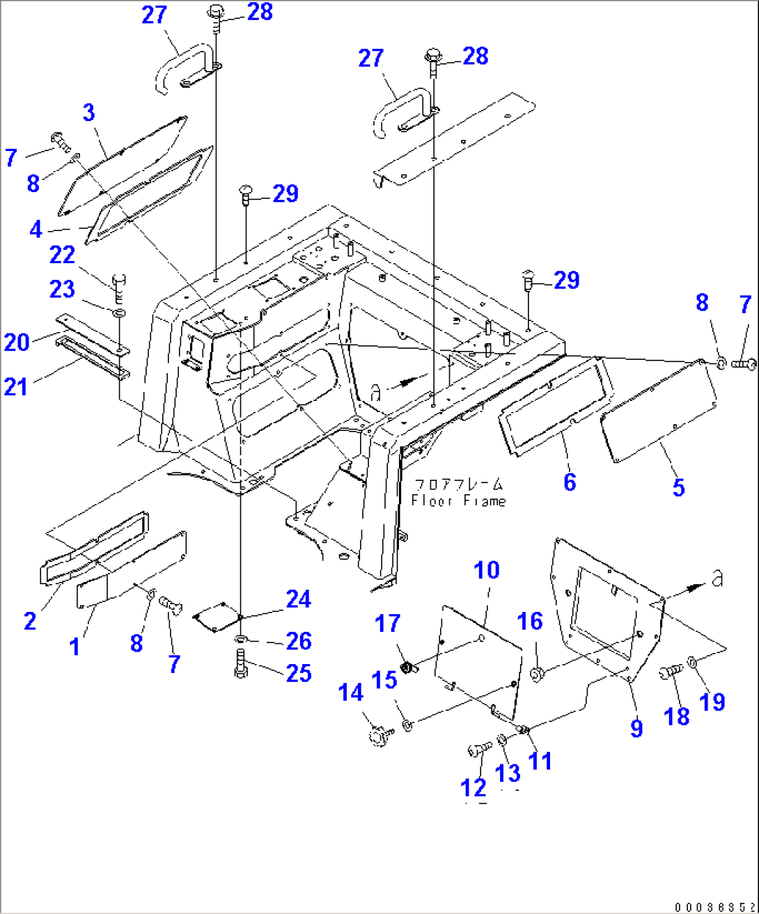 ARM REST COVER (2/2) (FOR HANDRAIL)(#67018-)