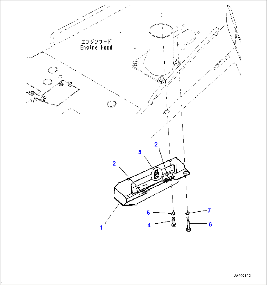 Front Guard Group, Tool Box (#80001-)