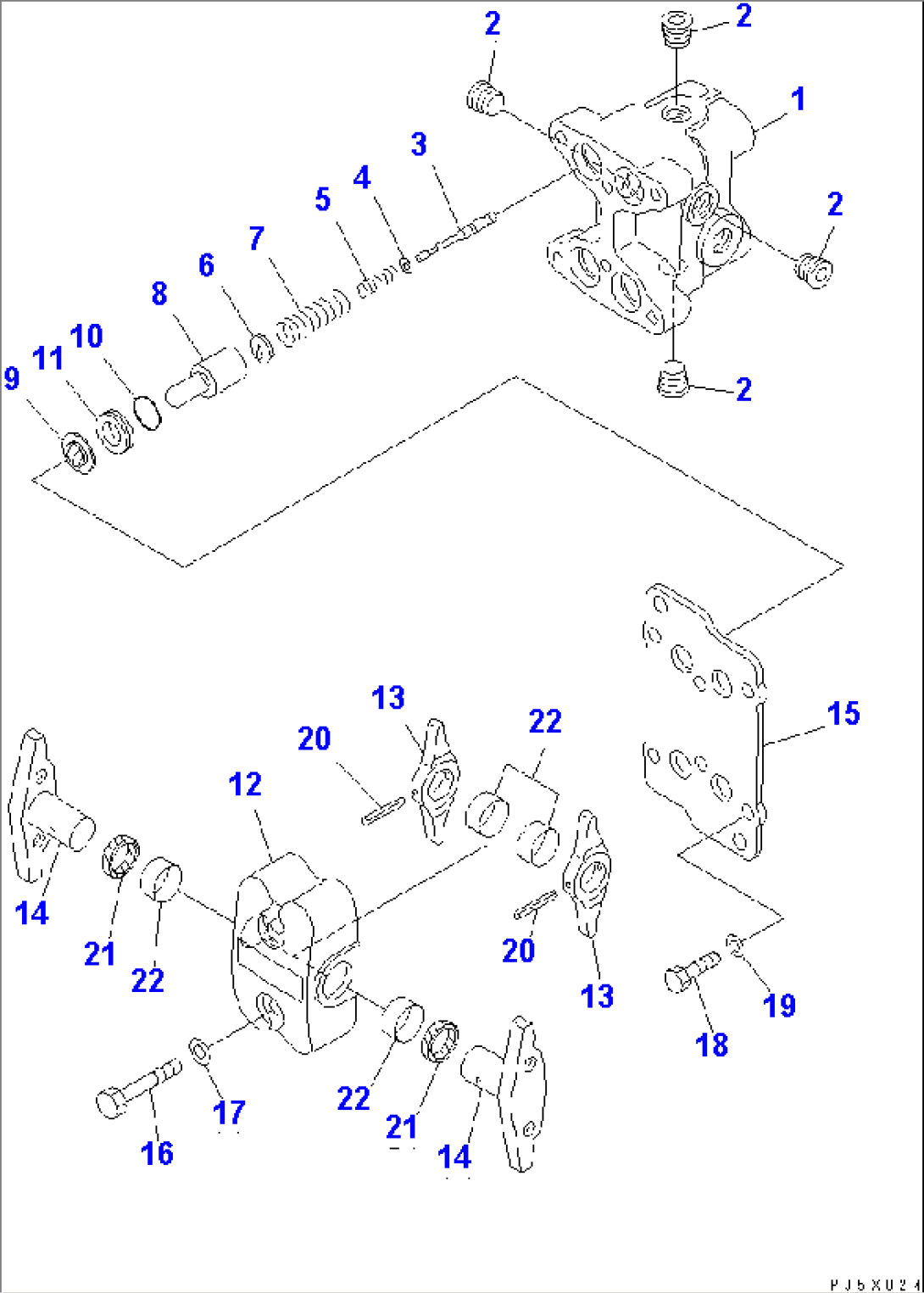 PPC VALVE (FOR TRAVEL) (FOR TRAVEL PEDAL)(#45001-47899)