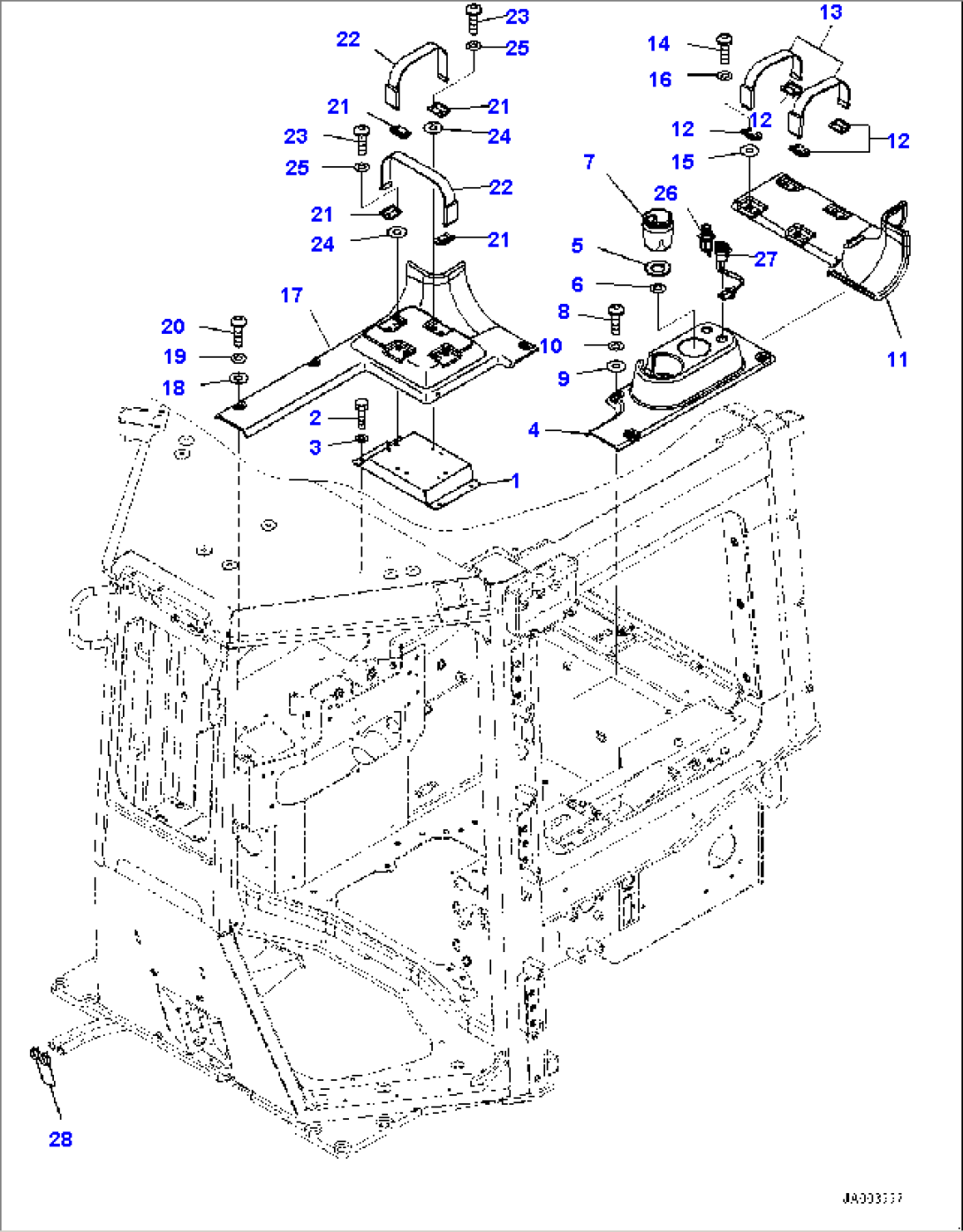 ROPS Cab, Related Parts (#80017-)