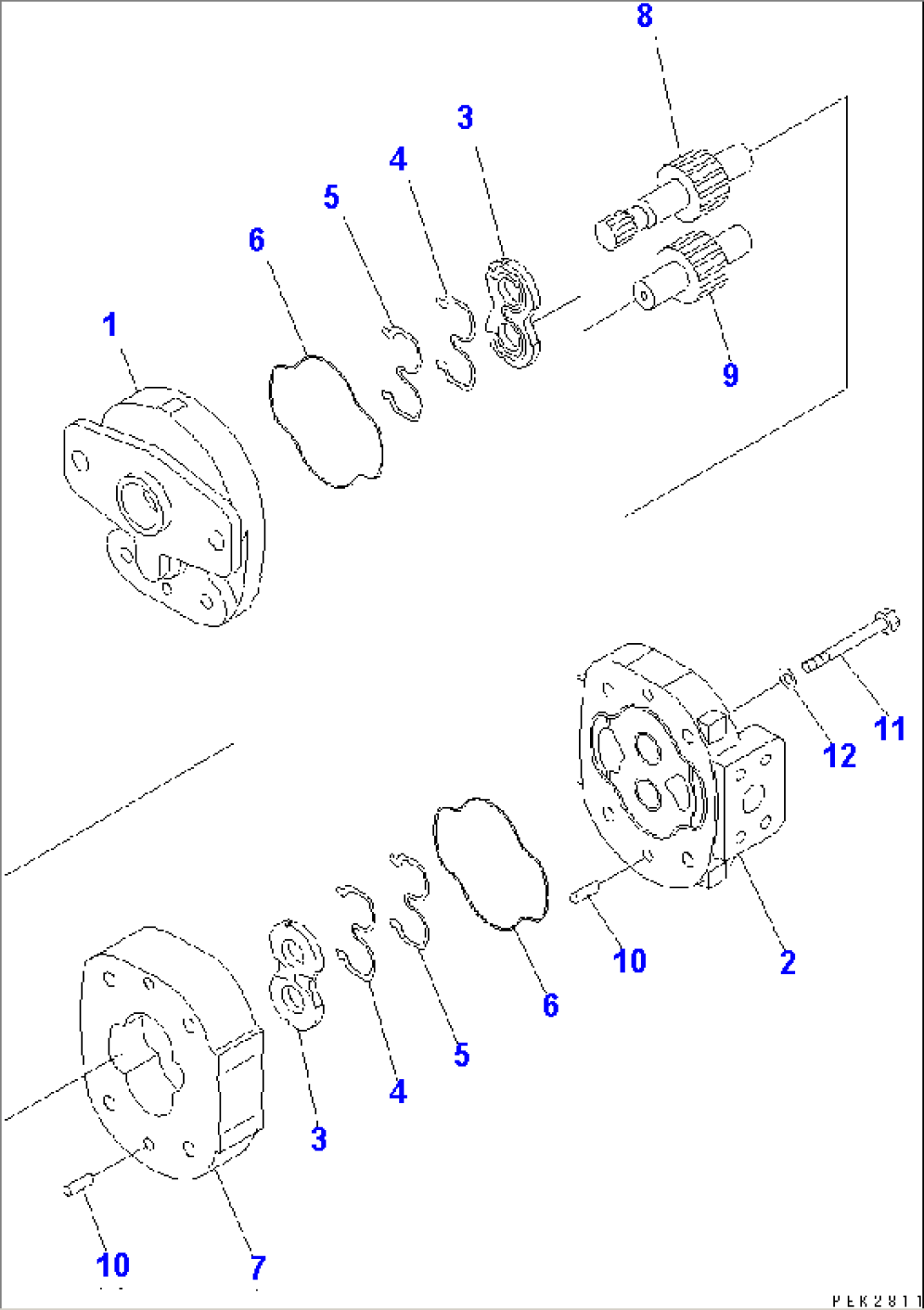 CONTROL PUMP (INNER PARTS)(#1201-)