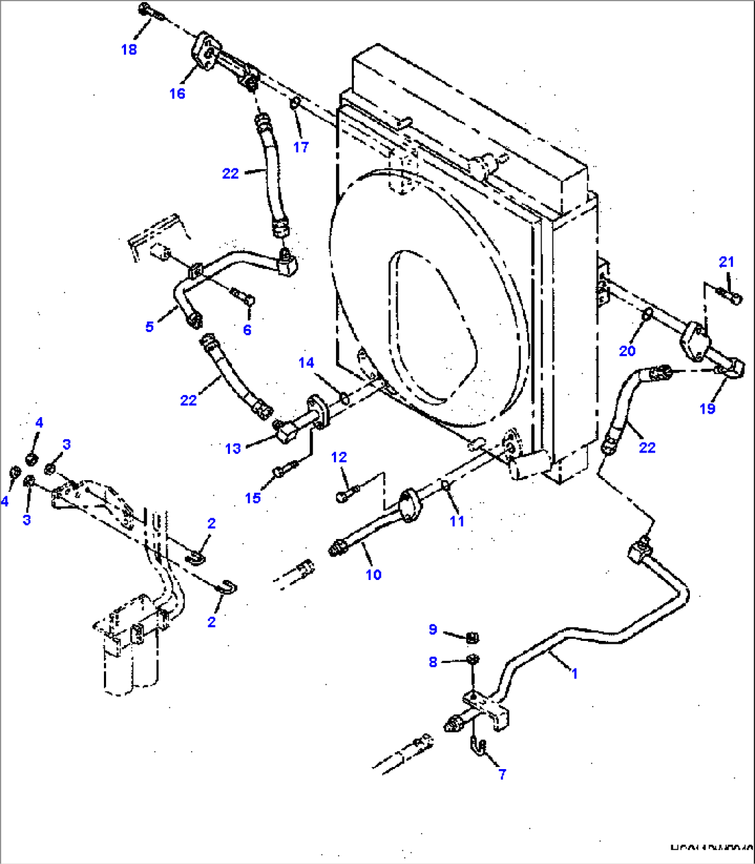 C0110-04A0 RADIATOR TORQUE CONVERTER COOLING PIPING