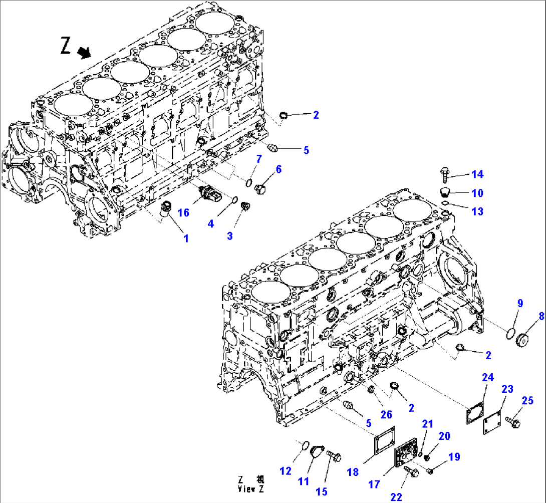 Cylinder Block Fitting Parts