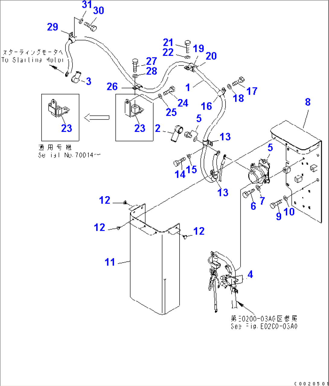 WIRING (STARTING HARNESS) (HARNESS AND CLIP)