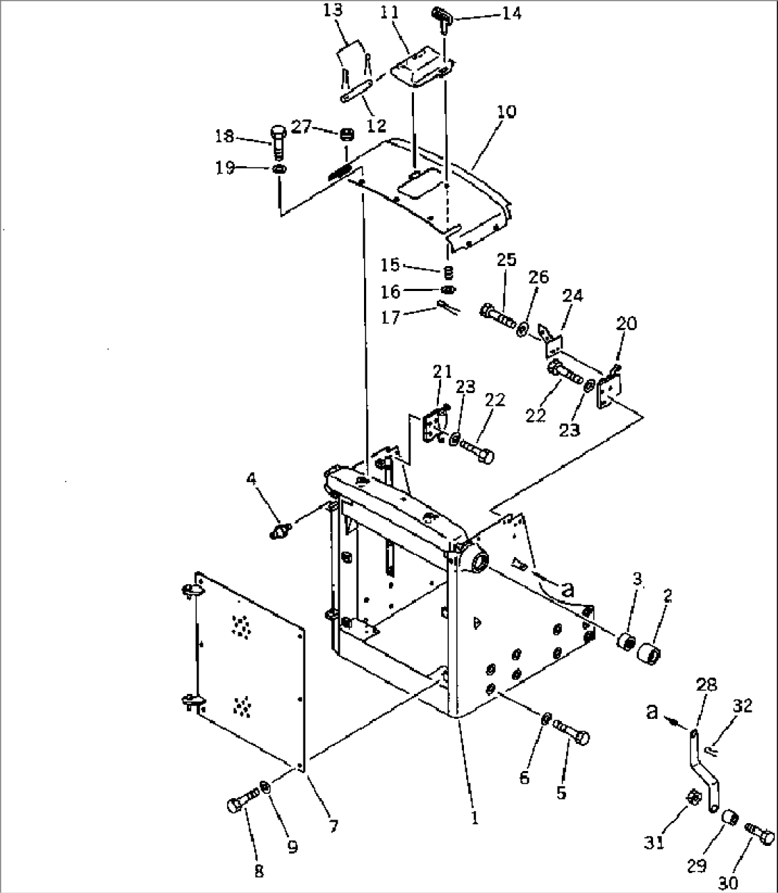 RADIATOR GUARD AND HOOD (FOR VEHICLE INSPECTORIAL) (FOR STRAIGHT TILT-PITCH DOZER)
