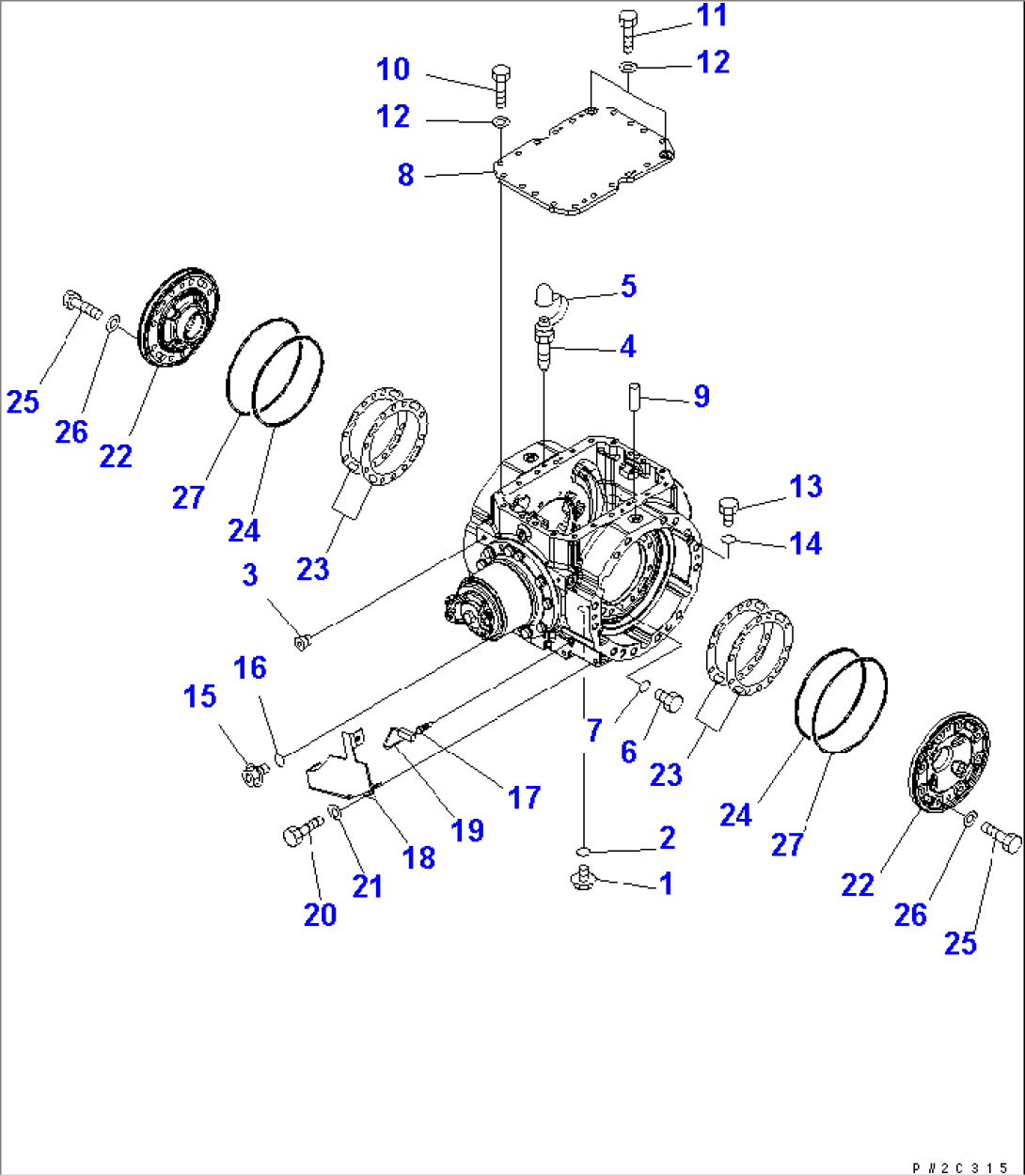 REAR AXLE (AXLE HOUSING ACCESSORY) (WITH LIMITED SLIP DIFFERENTIAL)