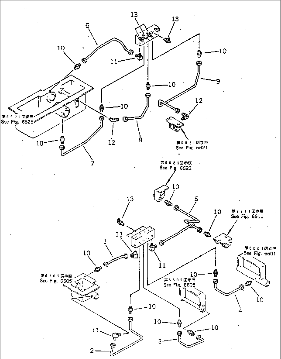 CONTROL LEVER GREASE PIPING