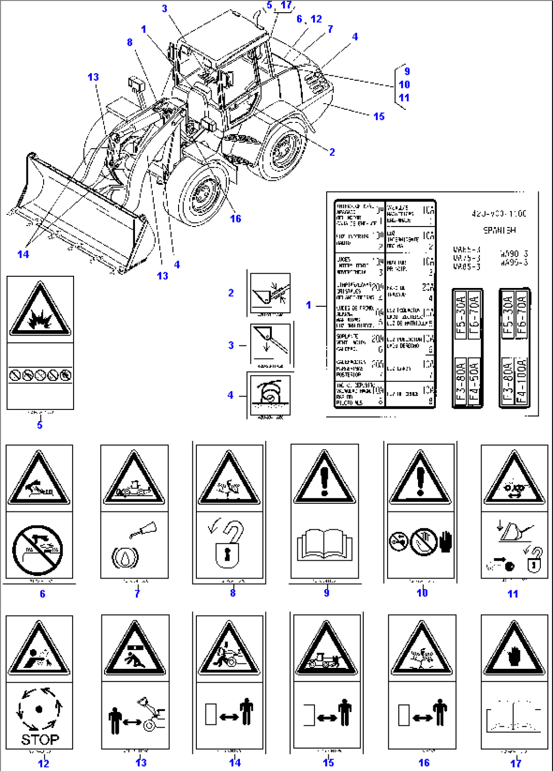 DECALS, SPANISH