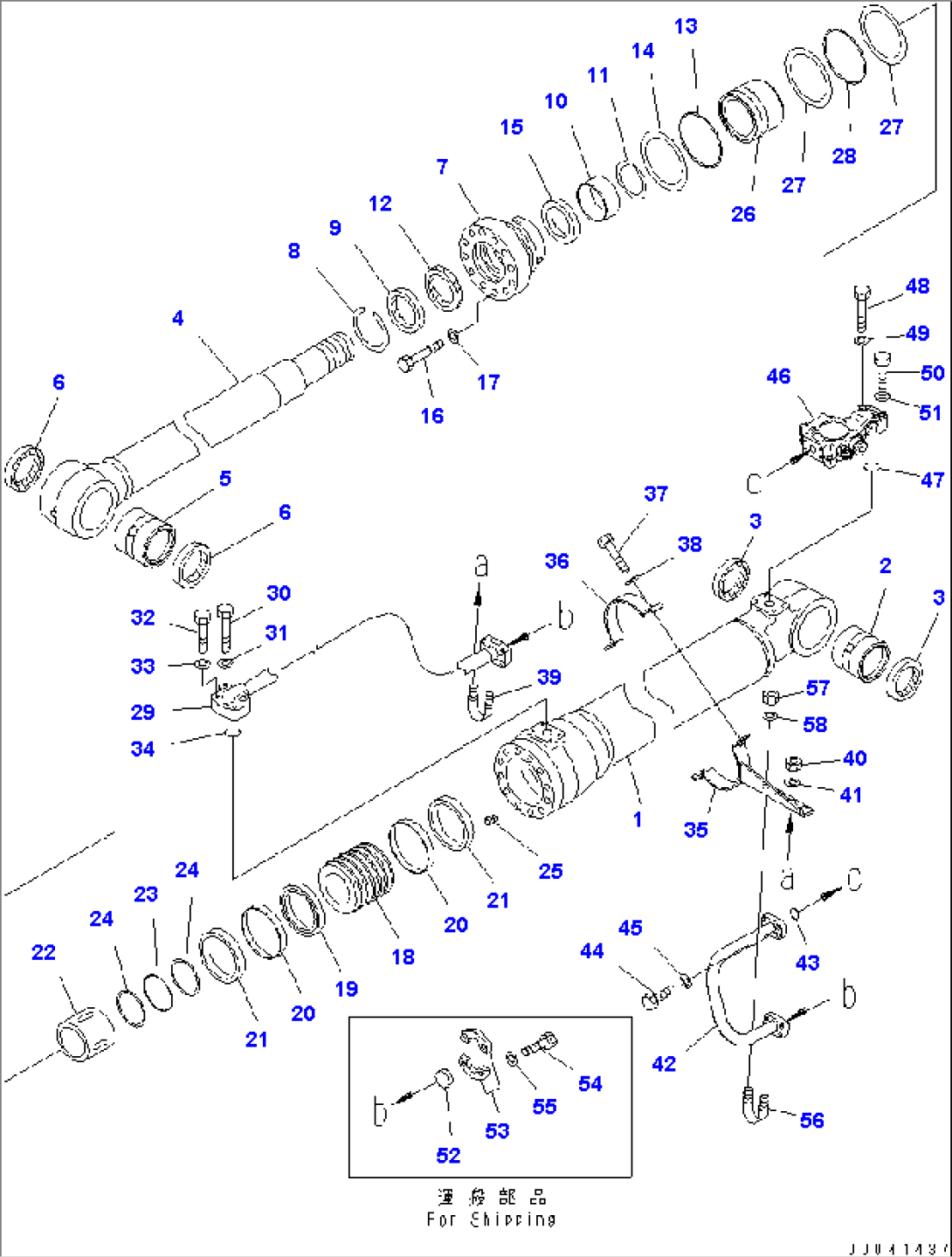 BOOM LIFT CYLINDER (FOR 2-PIECE BOOM) (R.H.)